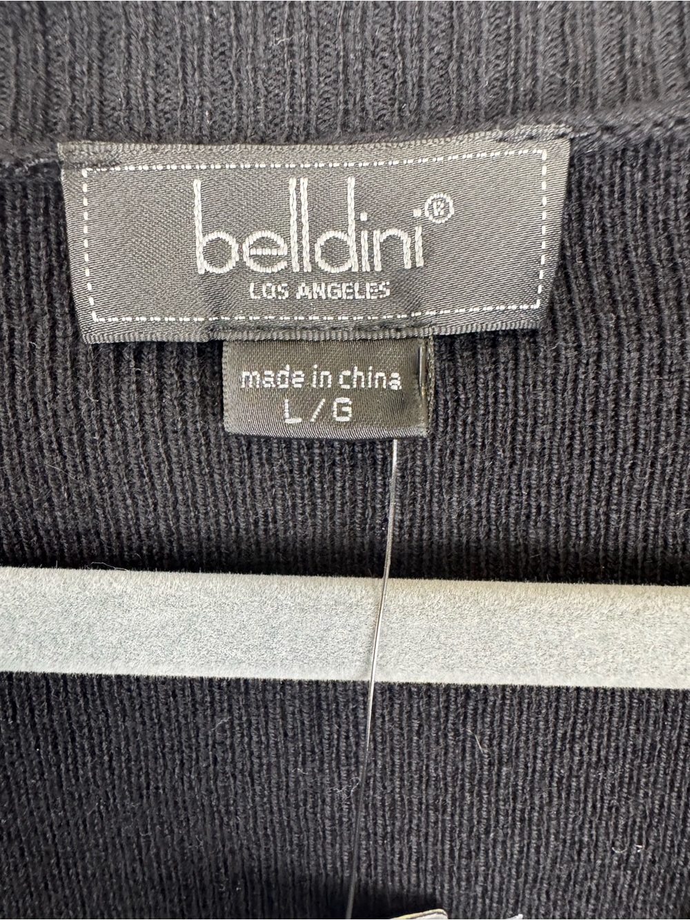 Beldini Black Gold Paisley Print Cardigan Sweater L/G NWT Button Front Preppy - Picture 3 of 12